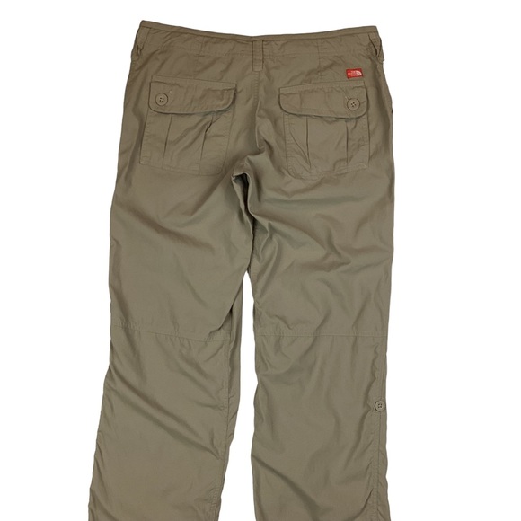 North Face Convertible Cargo Hiking Camping Pant Tan Nylon - Picture 5 of 12